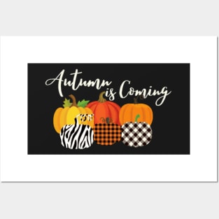 Autumn is Coming Pumpkin Posters and Art